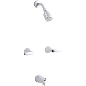 Shower Trim Set With Lever Handles%2C Valve Not Included 
